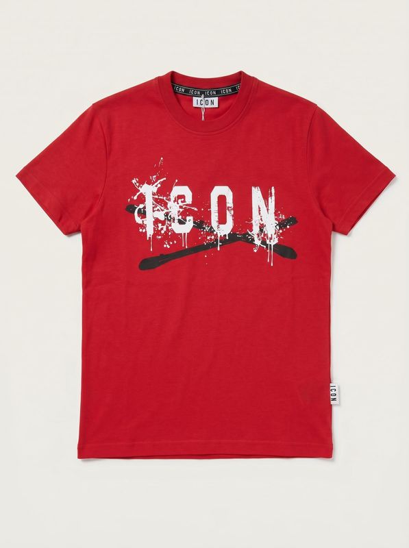 1. T-shirt logata Rosso Icon ibks001004