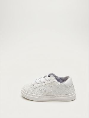 1. Handcrafted sneakers with side logo White