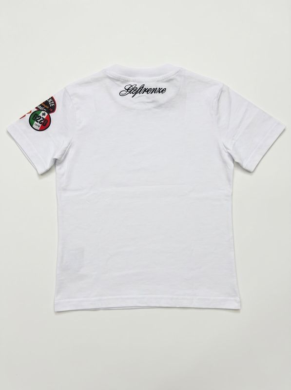 2. Logo T-shirt White G2 Firenze shield