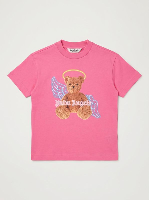 T-shirt logata Fuxia Palm Angels