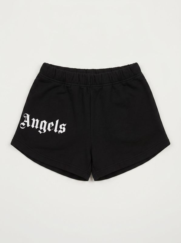2. Shorts logati Nero Palm Angels pgci005s26fle002