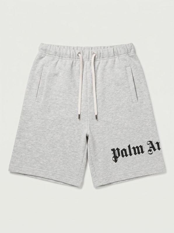 Logo Bermuda shorts Grey Palm Angels