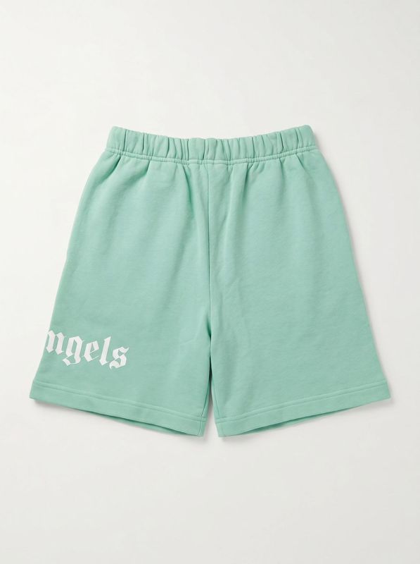 2. Bermuda logato Verde Palm Angels pbci006s26fle001