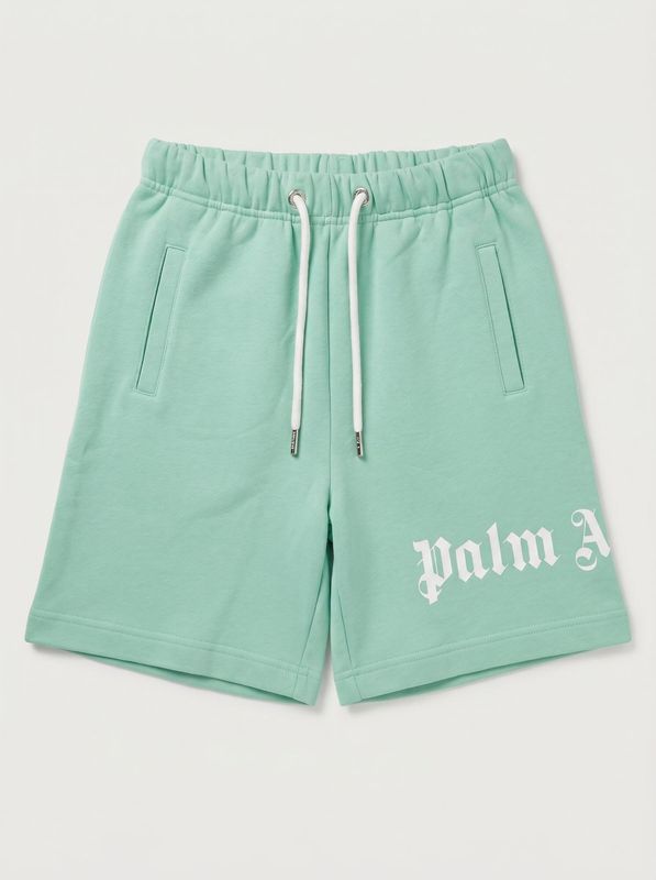 Logo Bermuda shorts Green Palm Angels