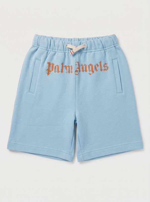 Logo Bermuda shorts Celeste Palm Angels