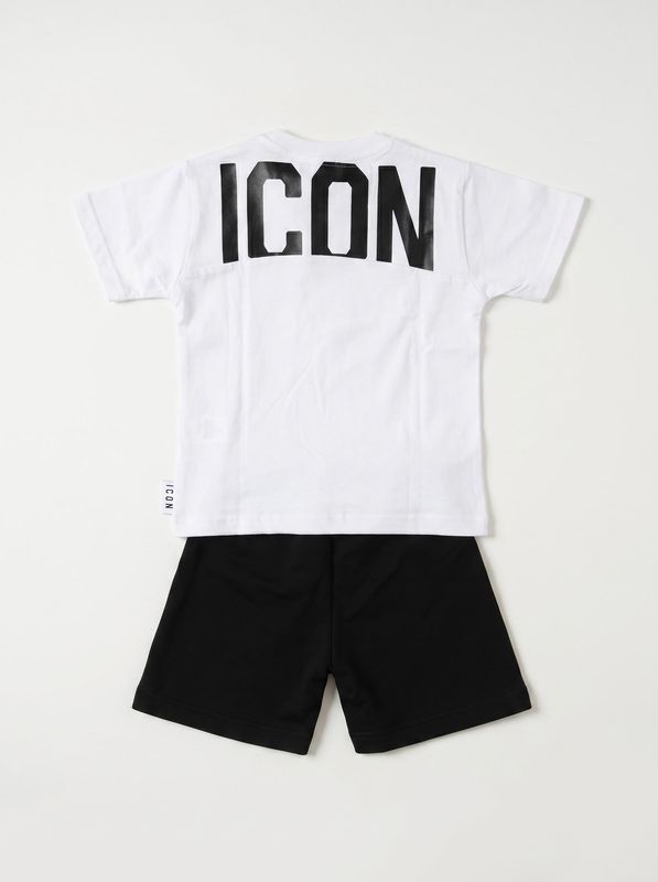 2. Completino logato Bianco-Nero Icon inbfs001213