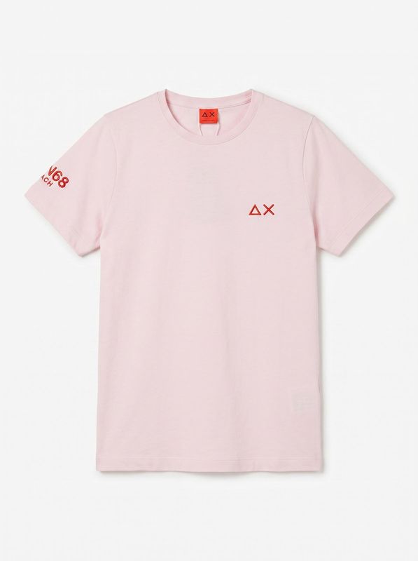 1. Logo T-shirt Rose Sun68 t36340