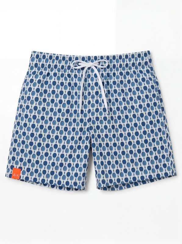 SUN 68 printed swimsuit White Sun68