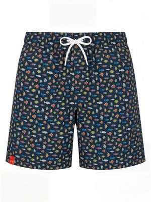 1. Costume mare con stampa Blu