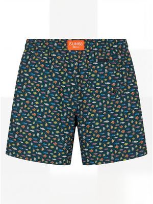 2. Costume mare con stampa Blu